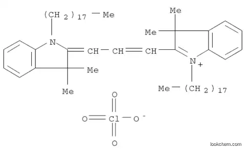 Molecular Structure of 41085-99-8 (1,1'-Dioctadecyl-3,3,3',3'-tetramethylindocarbocyanine perchlorate)